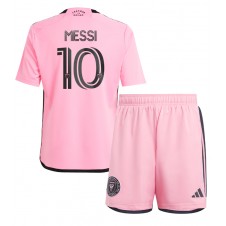 Inter Miami Lionel Messi #10 Hjemmedraktsett Barn 2024-25 Kortermet (+ korte bukser)
